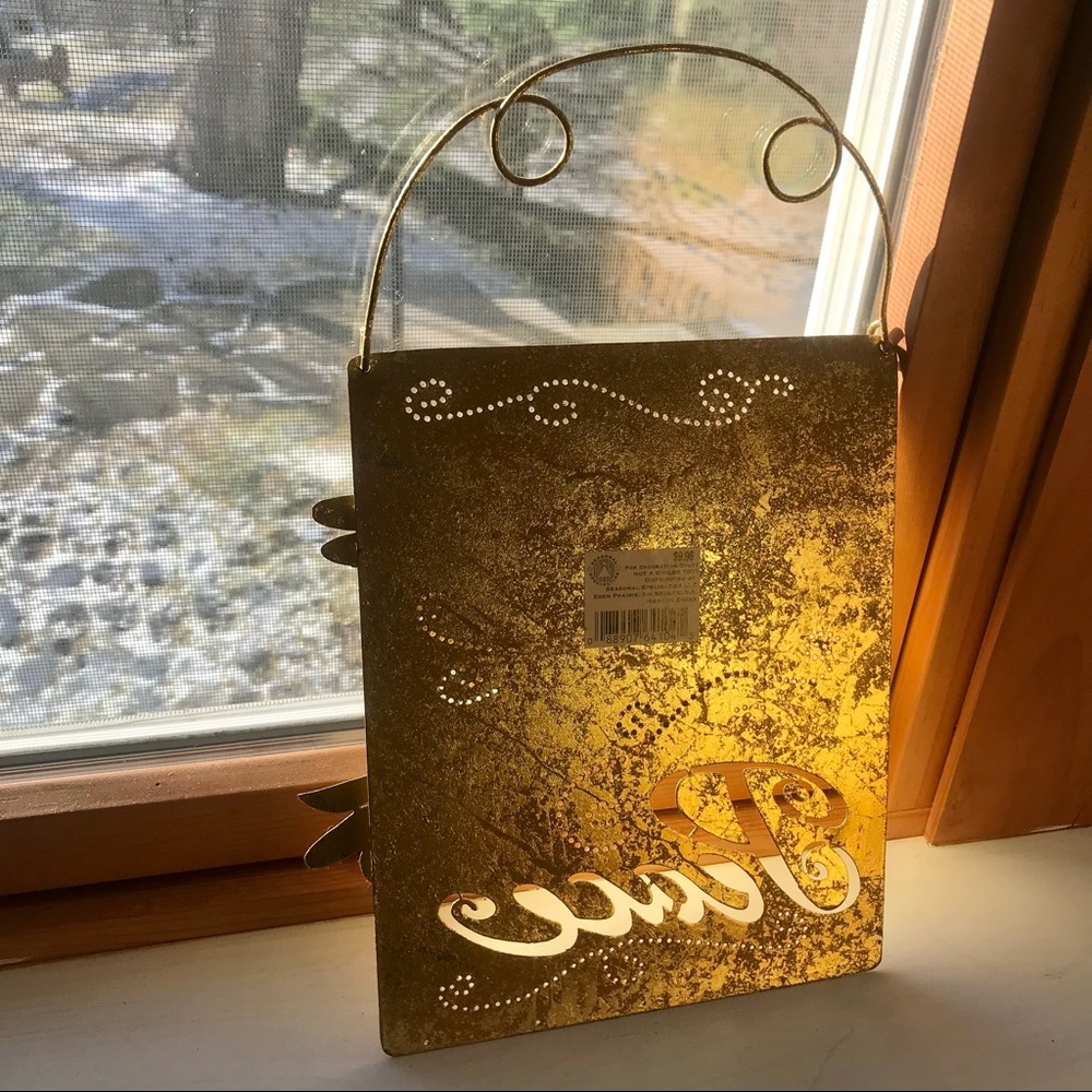 Seasonal Specialties Peace Sign and Four Matching Candle Holders NWT - Picture 4 of 7